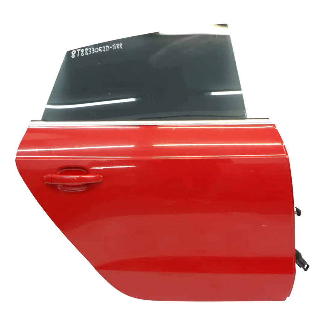 Sportback Drzwi Tylne Prawe Brilliant Red Czerwony - Y3J do Audi A5 8T o numerze 8T8833052D Audi A5 8T Sportback Drzwi Tylne Prawe Brilliant Red Czerwony - Y3J - SKU 8T8833052D-BRR - Numer Części 8T8833052D
