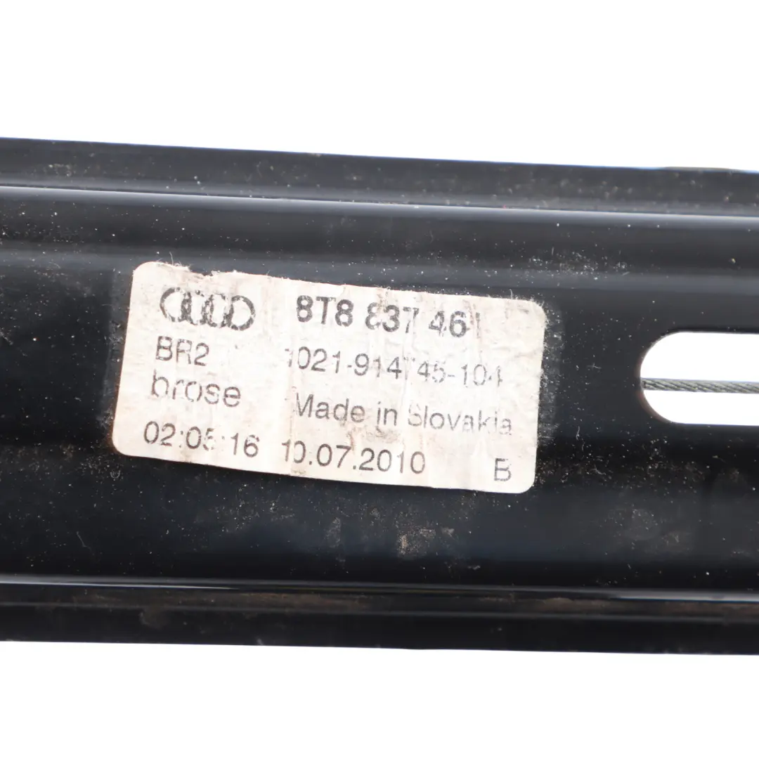Audi A5 8T Sportback Elevalunas Delantero Puerta Izquierda Regulador - SKU 8T8837461 - Número de pieza 8T8837461