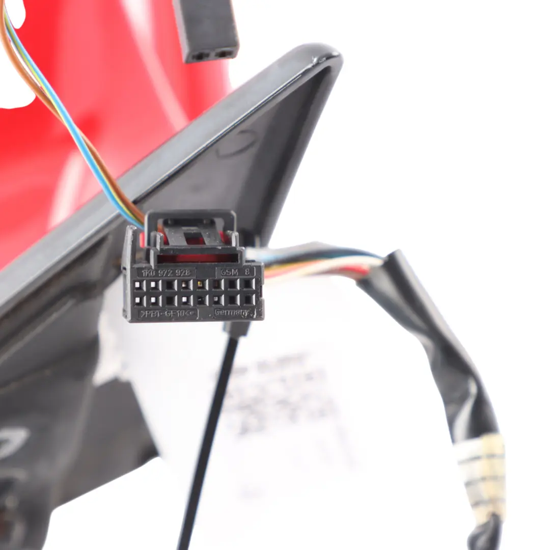 Wing Mirror Right Door O/S Outside Brilliant Red - Y3J to Audi A5 8T with Part number 8T8857410J Audi A5 8T Wing Mirror Right Door O/S Outside Brilliant Red - Y3J - SKU 8T8857410J-BRR - Part number 8T8857410J