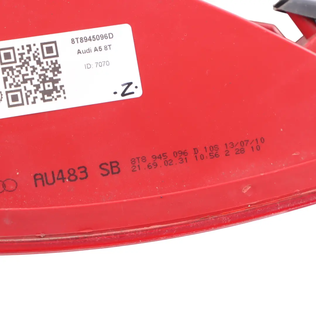 Tail Light Lamp Side Panel Rear Right O/S Taillight to Audi A5 8T with Part number 8T8945096D Audi A5 8T Tail Light Lamp Side Panel Rear Right O/S Taillight - SKU 8T8945096D - Part number 8T8945096D