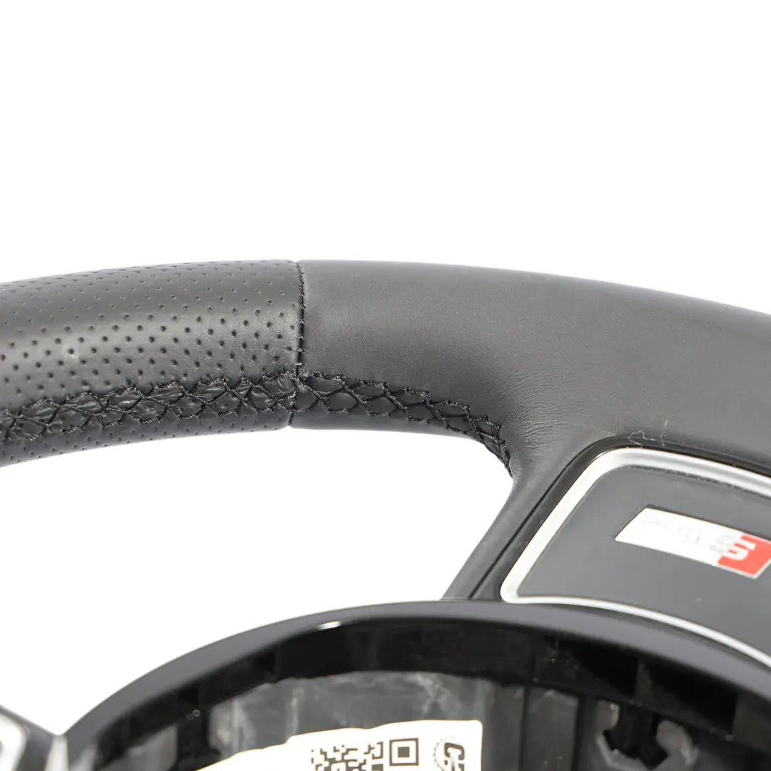 Audi Q3 8U S-Line NEW Black Leather Steering Wheel Multifunction - SKU 8U0419091AH-1 - Part number 8U0419091AH
