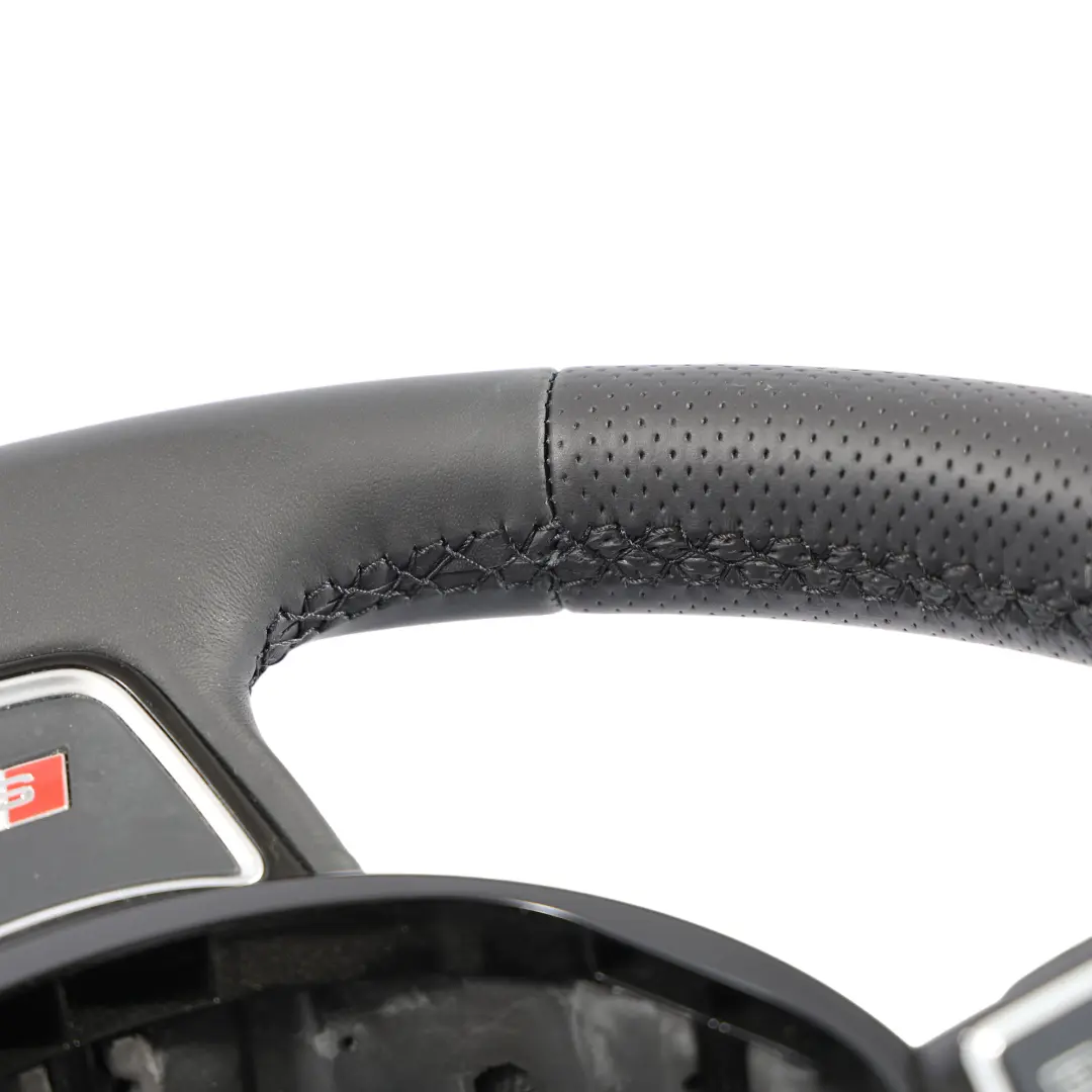 Audi Q3 8U S-Line NEW Black Leather Steering Wheel Multifunction - SKU 8U0419091AH-1 - Part number 8U0419091AH