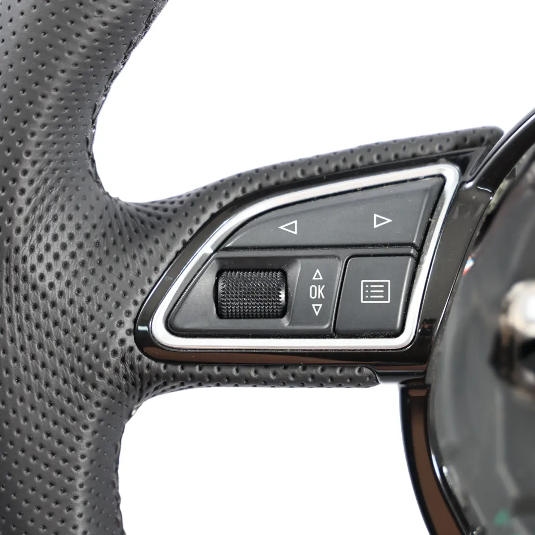 Audi Q3 8U S-Line NEW Black Leather Steering Wheel Multifunction - SKU 8U0419091AH-1 - Part number 8U0419091AH