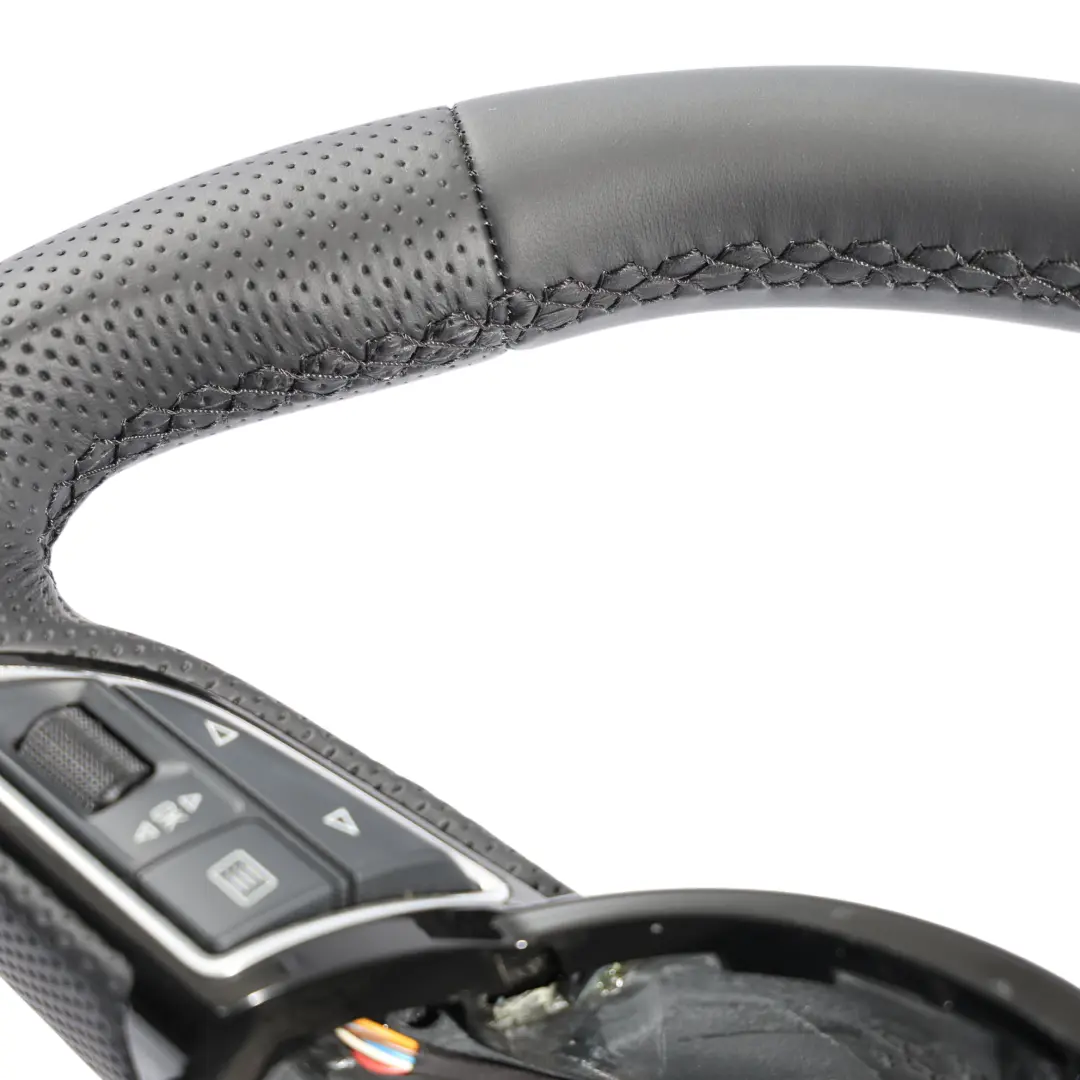 Audi Q3 8U S-Line NEW Black Leather Steering Wheel Multifunction - SKU 8U0419091AH-1 - Part number 8U0419091AH
