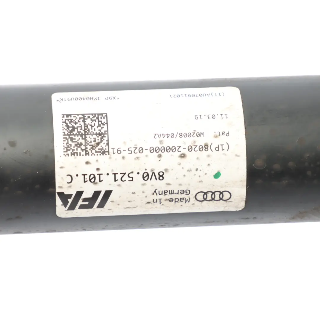 Audi RS3 8V Propshaft Drive Shaft 2.5 TFSI Quattro 7-Speed Automatic - SKU 8V0521101C - Part number 8V0521101C