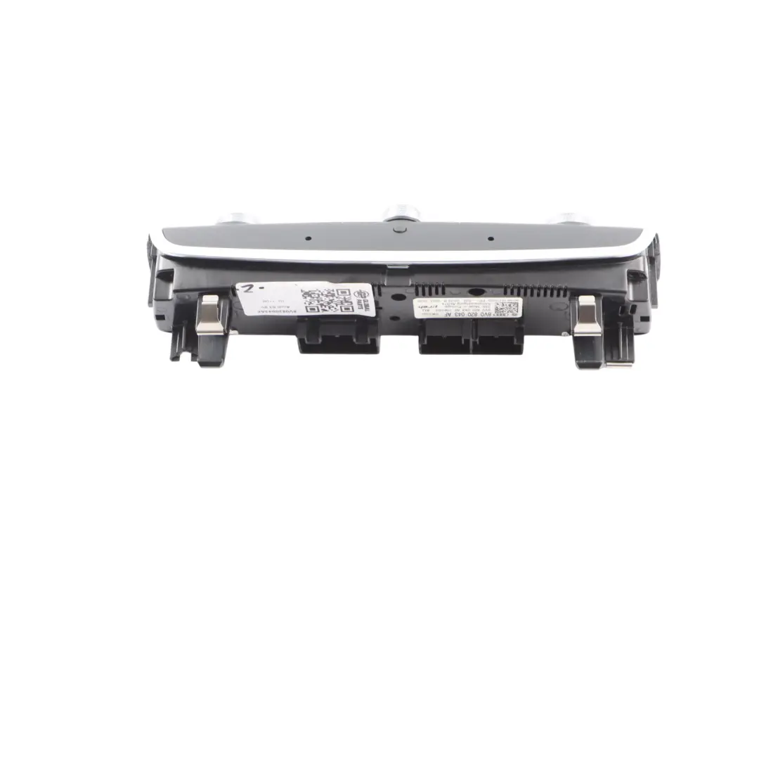 Audi S3 8V A/C Air Condition Heater Climate Control Unit Panel - SKU 8V0820043AF - Part number 8V0820043AF