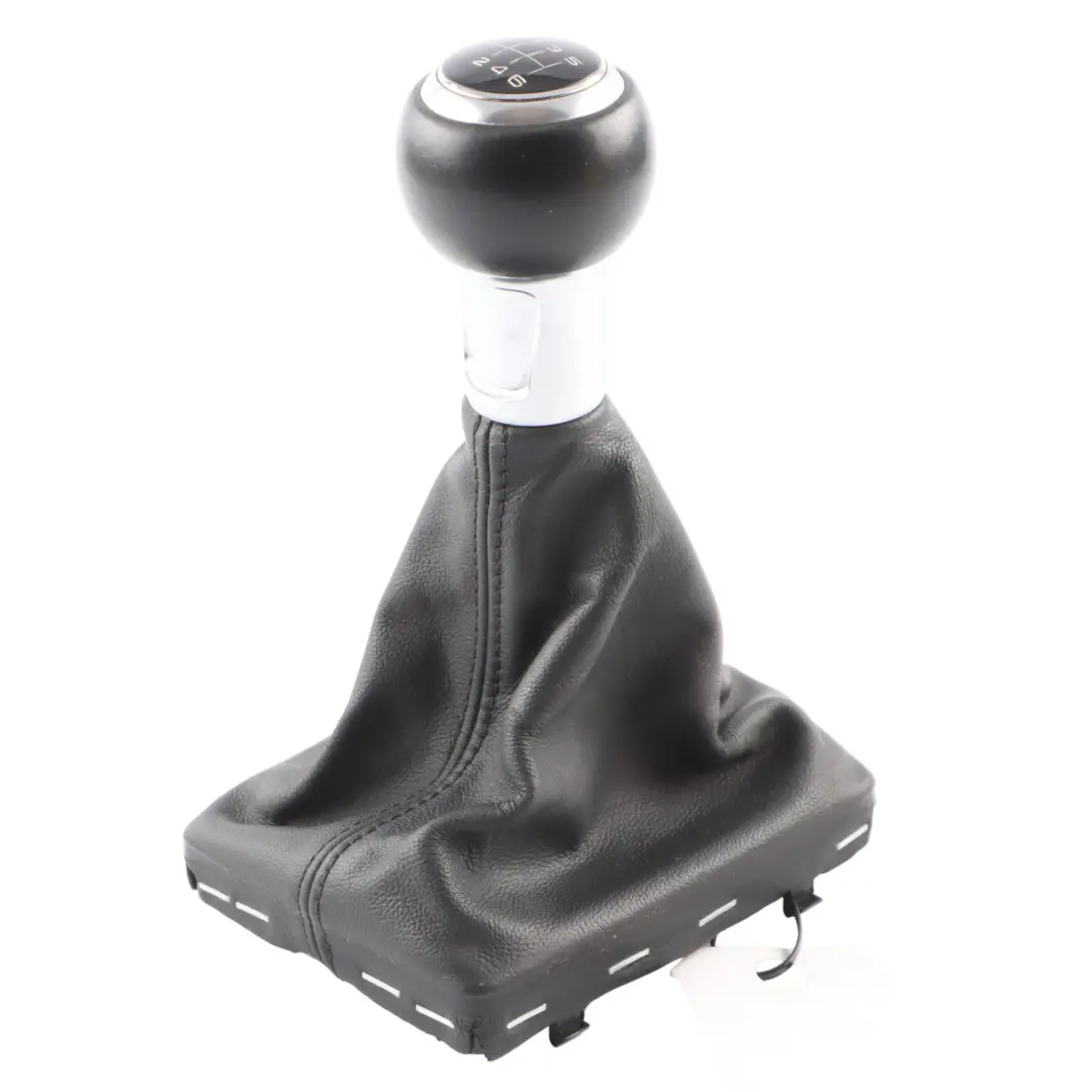 Audi A3 8V Shifter Gear Knob Selector Lever Manual 6 Speed Leather - SKU 8V0863278C - Part number 8V0863278C