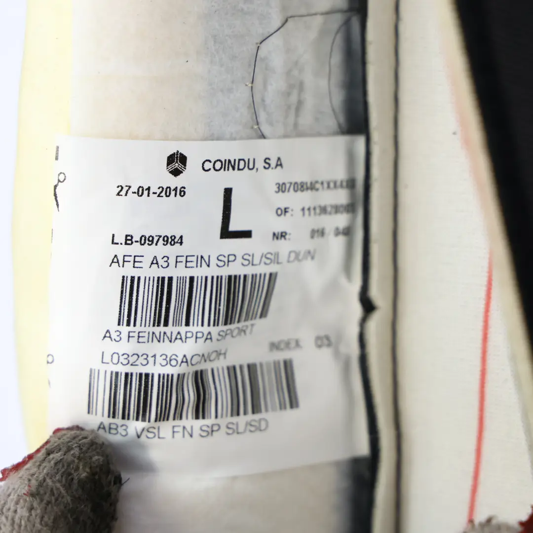 Siège Avant Chauffant En Cuir Sport Audi S3 8V Berline Gauche Non Garni pour à propos du numéro de pièce 8V0881405K Siège Avant Chauffant En Cuir Sport Audi S3 8V Berline Gauche Non Garni - SKU 8V0881405K - Numéro de pièce 8V0881405K