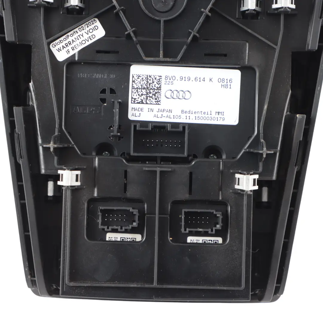 MMI Centre Console Multimedia Sat Nav Switch Panel to Audi S3 8V with Part number 8V0919614K Audi S3 8V MMI Centre Console Multimedia Sat Nav Switch Panel - SKU 8V0919614K - Part number 8V0919614K