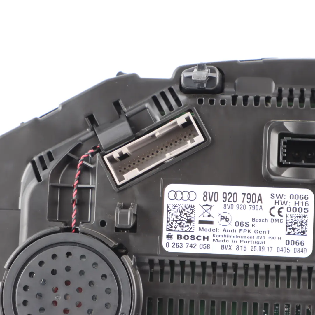 Instrument Cluster Speedo Clocks Diesel Manual to Audi A3 S3 RS3 with Part number 8V0920790A Audi A3 S3 RS3 Instrument Cluster Speedo Clocks Diesel Manual - SKU 8V0920790A - Part number 8V0920790A