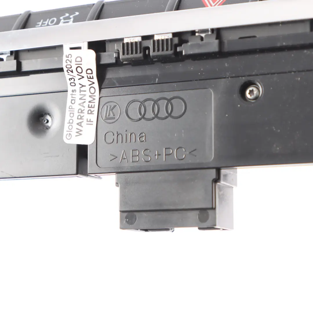 Hazard ESP Panel Przełącznik Świateł Awaryjnych do Audi S3 8V o numerze 8V0925301NN Audi S3 8V Hazard ESP Panel Przełącznik Świateł Awaryjnych - SKU 8V0925301NN - Numer Części 8V0925301NN