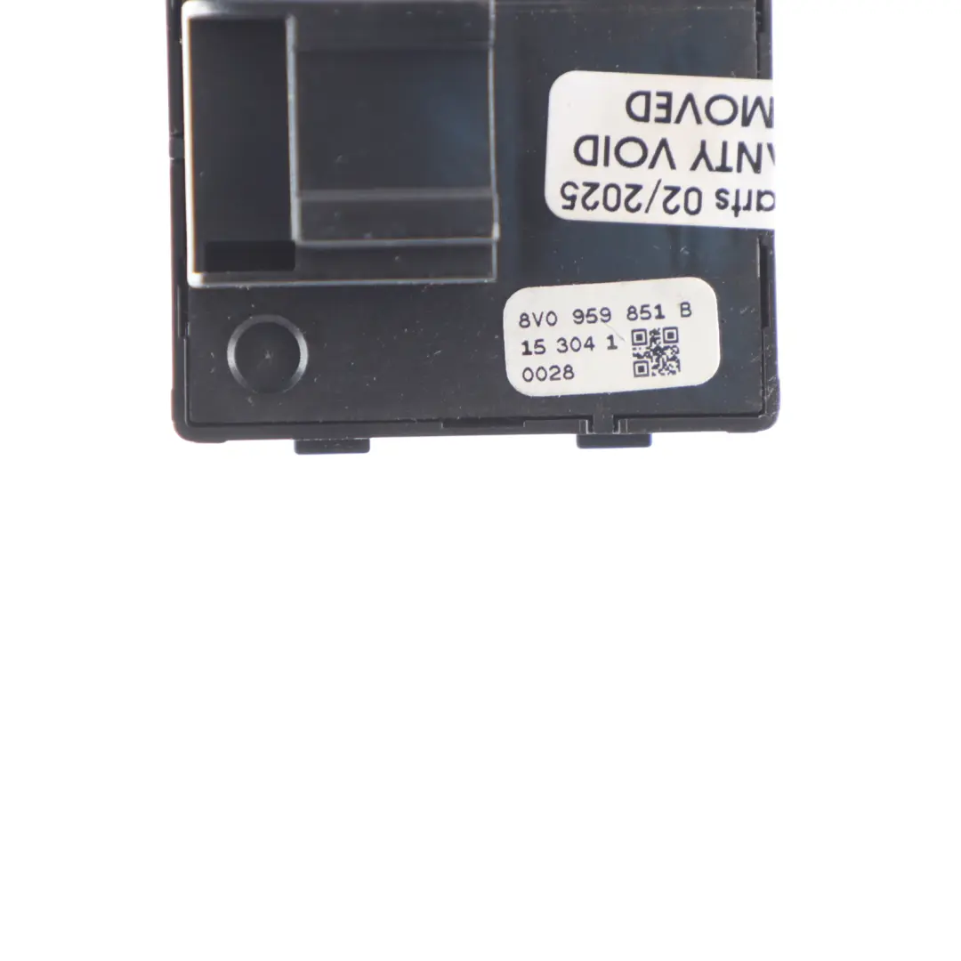 Elektrischer Fenster Heber Schalter Vorne Rechts für Audi A3 8V mit Teilenummer 8V0959851B Audi A3 8V Elektrischer Fenster Heber Schalter Vorne Rechts - SKU 8V0959851B - Teilenummer 8V0959851B