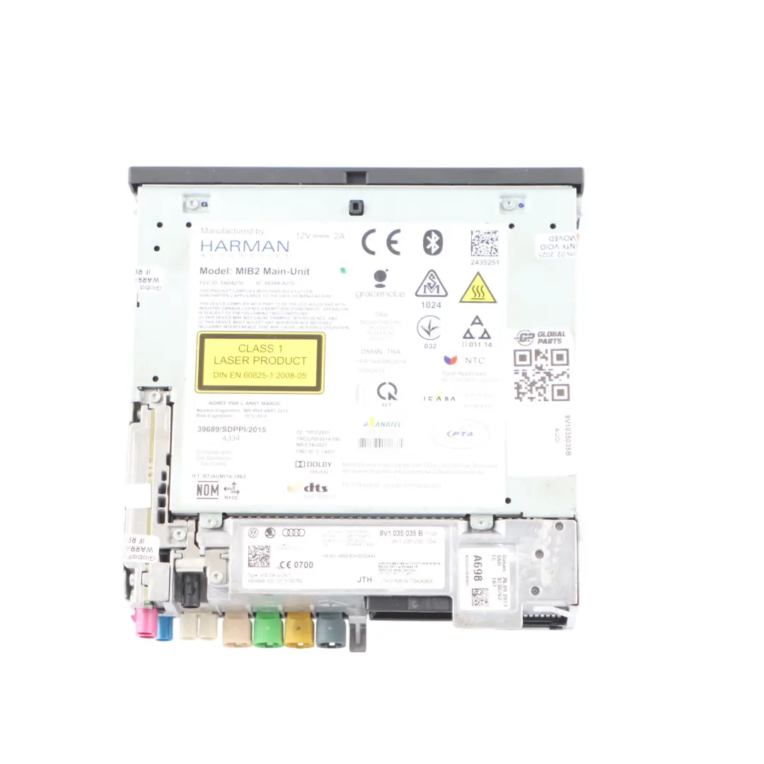 Audi A3 S3 Q2 RS3 Multimedia Radio Sat Nav CD Player Head Unit - SKU 8V1035035B - Part number 8V1035035B