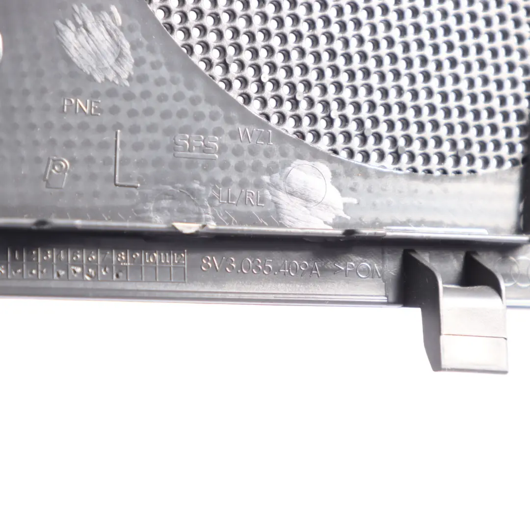 Audi A3 S3 RS3 8V Door Card Speaker Cover Trim Front Left N/S - SKU 8V3035409A-1 - Part number 8V3035409A