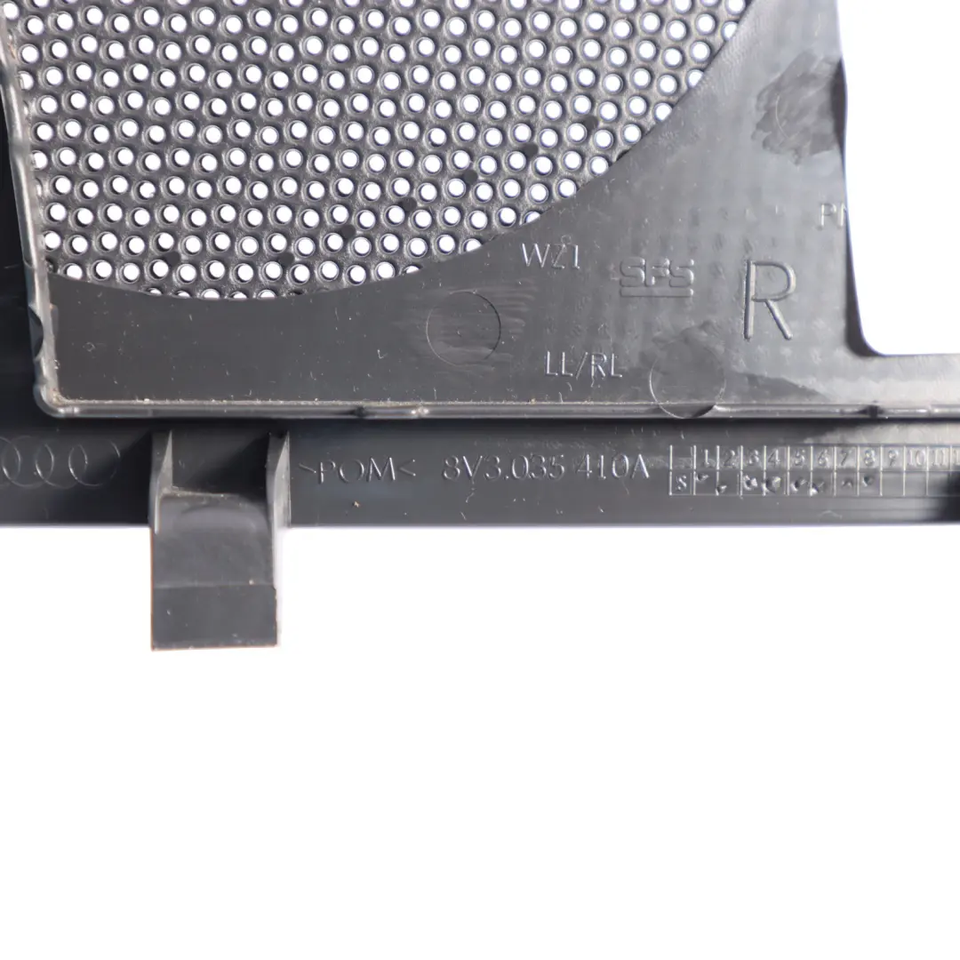 Door Card Speaker Cover Trim Front Right O/S to Audi A3 S3 RS3 8V with Part number 8V3035410A Audi A3 S3 RS3 8V Door Card Speaker Cover Trim Front Right O/S - SKU 8V3035410A-1 - Part number 8V3035410A