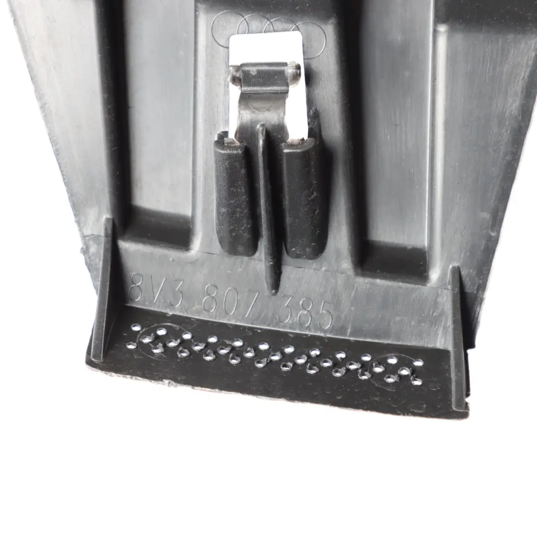 Bumper Bracket Holder Mount Trim Support to Audi A3 8V Rear with Part number 8V3807385 Audi A3 8V Rear Bumper Bracket Holder Mount Trim Support - SKU 8V3807385 - Part number 8V3807385