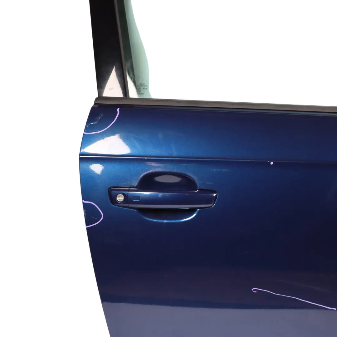 Audi A3 8V Door Front Right O/S Scuba Blue Metallic - X5Q 3-Door Variant - SKU 8V3831052C-SCB - Part number 8V3831052C