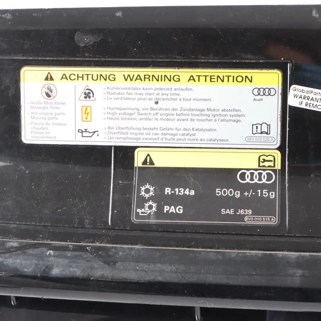 Bumper Grille Front Trim Panel Cover Centre Emblem to Audi A3 8V with Part number 8V3853651 Audi A3 8V Bumper Grille Front Trim Panel Cover Centre Emblem - SKU 8V3853651 - Part number 8V3853651