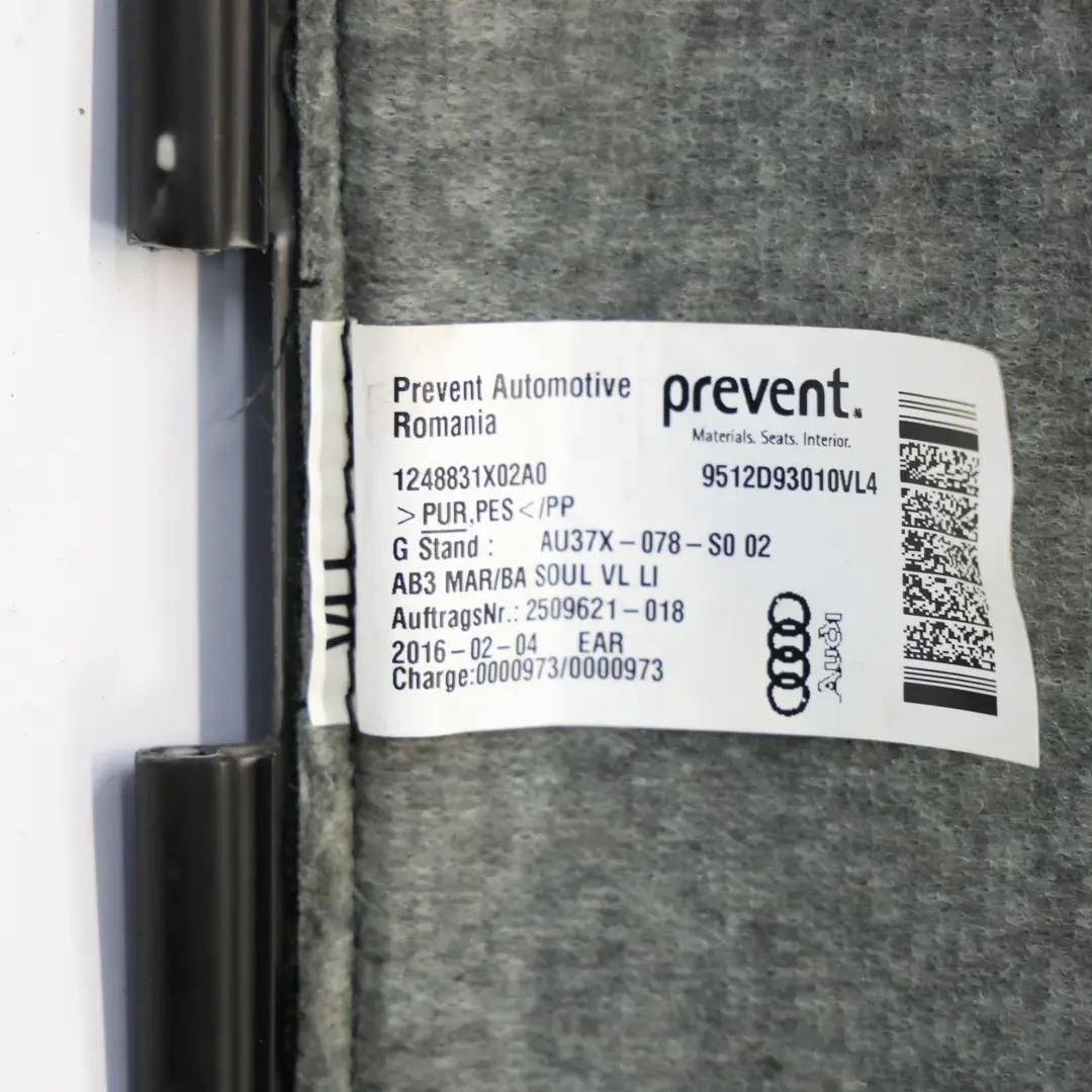Audi A3 8V Oparcie Siedzenia Materiał Przód Lewo - SKU 8V3881805 - Numer Części 8V3881805