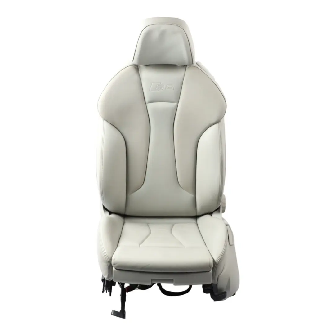 Door Seat Front Left N/S Interior Heated Leather Silver Grey to Audi A3 S3 8V 3 with Part number 8V3881805M Audi A3 S3 8V 3 Door Seat Front Left N/S Interior Heated Leather Silver Grey - SKU 8V3881805M - Part number 8V3881805M