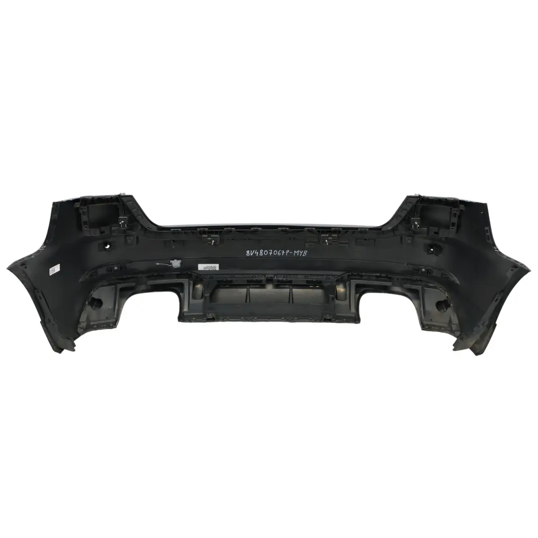 Audi S3 8V Rear Bumper Trim Panel Covering Mythical Black Metallic - Y9T - SKU 8V4807067P-MYB - Part number 8V4807067P