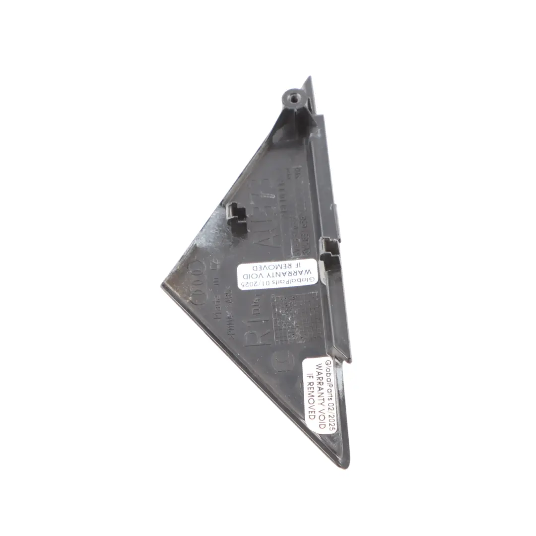 Audi A3 8V Sportback Front Right O/S Door Corner Cover High Gloss Black - SKU 8V4837638A - Part number 8V4837638A