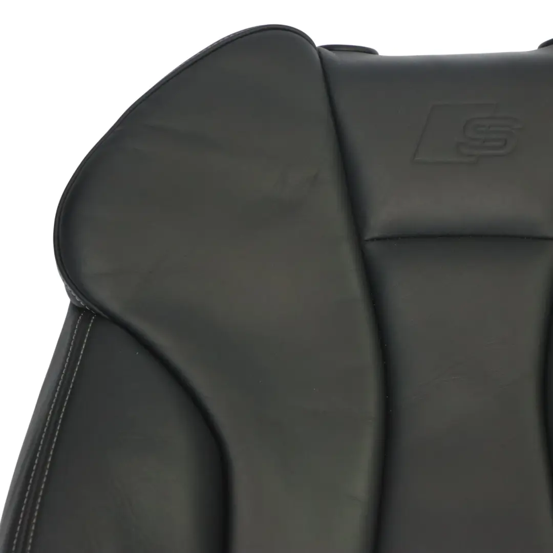 Audi A3 S3 8V Front Seat Backrest Left N/S Heated Leather Soul Black Grey - SKU 8V4881805AP - Part number 8V4881805AP