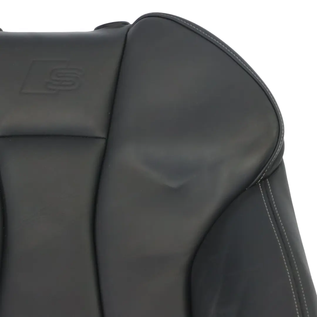 Audi A3 S3 8V Front Seat Backrest Left N/S Heated Leather Soul Black Grey - SKU 8V4881805AP - Part number 8V4881805AP
