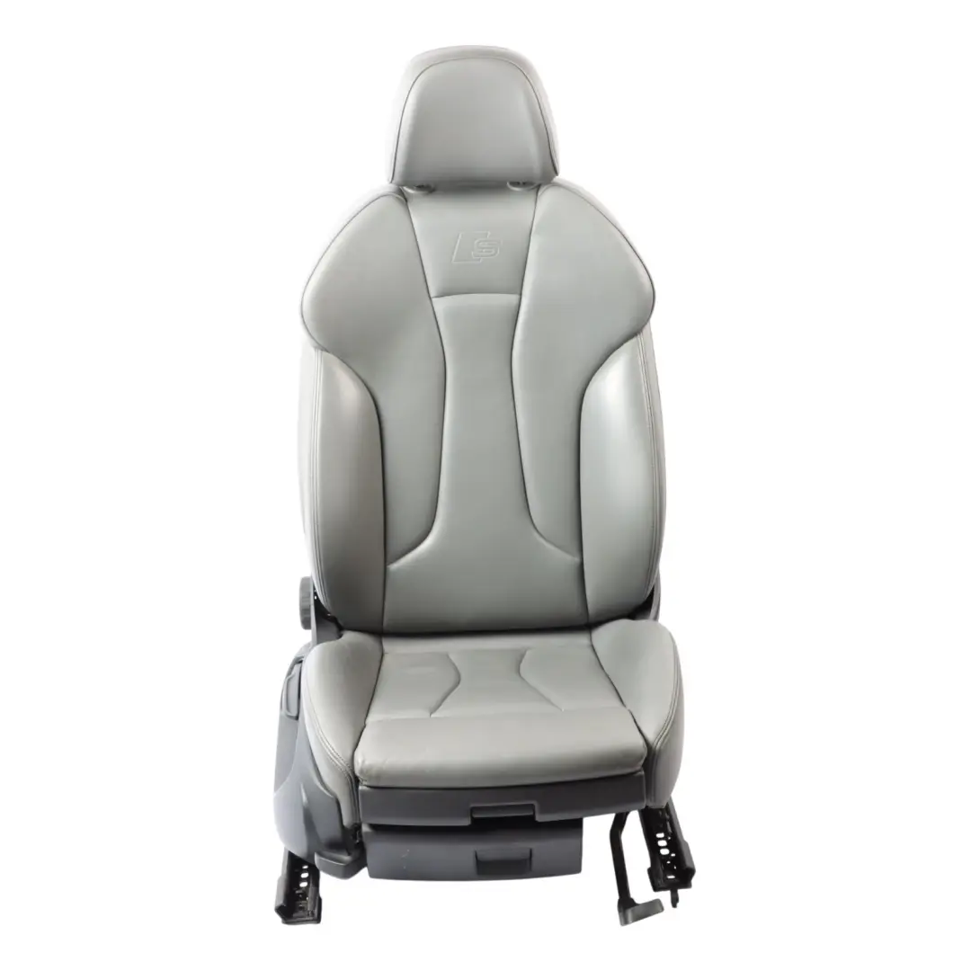Door Seat Front Right O/S Heated Leather Grey Anthracite to Audi A3 S3 8V 5 with Part number 8V4881806AP Audi A3 S3 8V 5 Door Seat Front Right O/S Heated Leather Grey Anthracite - SKU 8V4881806AP-1 - Part number 8V4881806AP