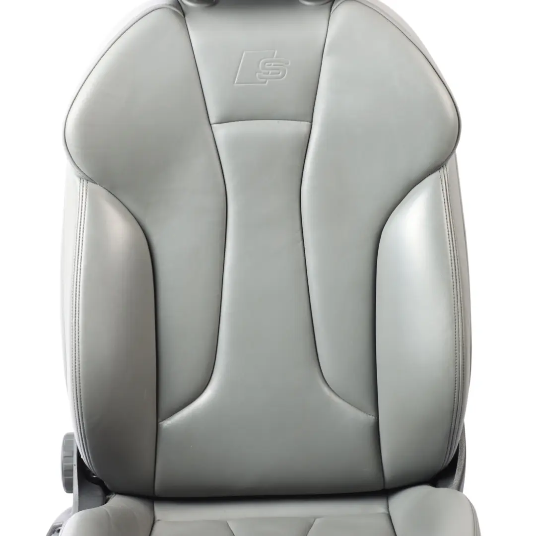 Door Seat Front Right O/S Heated Leather Grey Anthracite to Audi A3 S3 8V 5 with Part number 8V4881806AP Audi A3 S3 8V 5 Door Seat Front Right O/S Heated Leather Grey Anthracite - SKU 8V4881806AP-1 - Part number 8V4881806AP