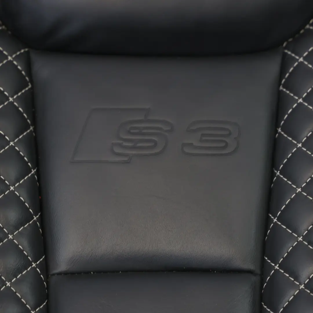 Audi S3 8V Front Seat Back Rest Cover S Line Cushion Right O/S - SKU 8V4881806P - Part number 8V4881806P