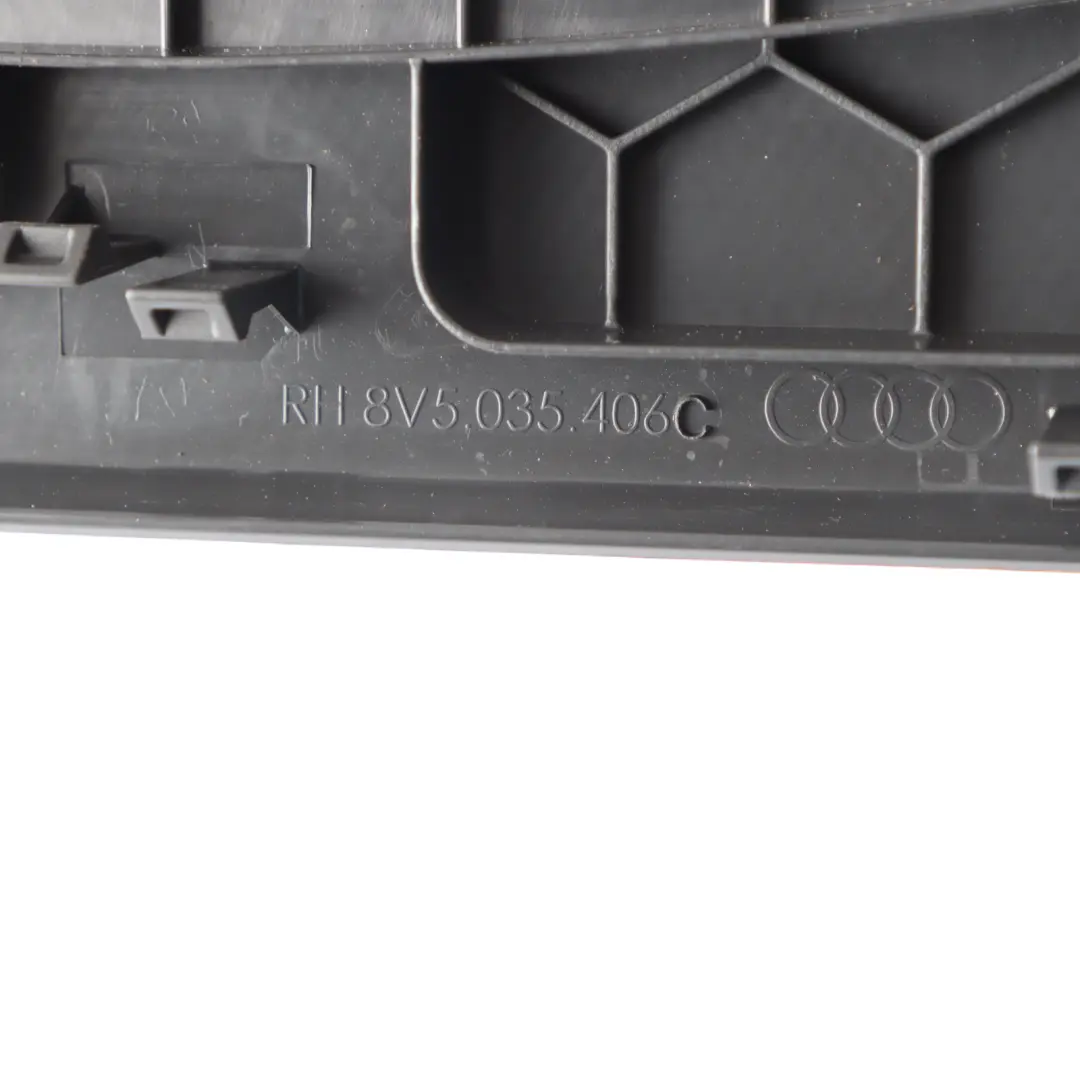 Audi A3 8V Rear Saloon Speaker Cover Trim Black Right O/S - SKU 8V5035406C - Part number 8V5035406C