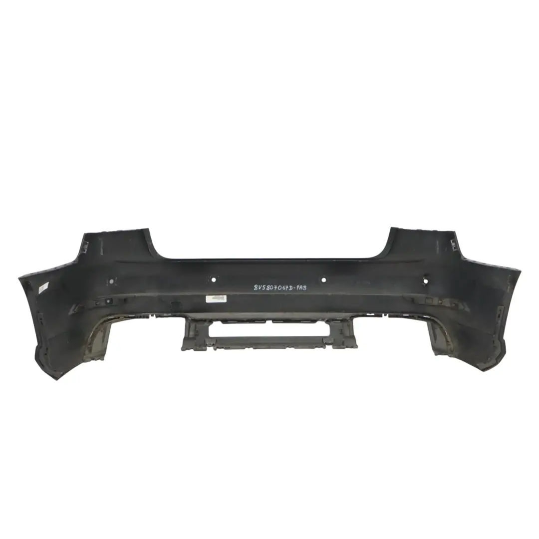 Bumper Trim Panel Covering Panther Black Crystal Effect - Z9Z to Audi S3 8V Rear with Part number 8V5807067D Audi S3 8V Rear Bumper Trim Panel Covering Panther Black Crystal Effect - Z9Z - SKU 8V5807067D-PBC - Part number 8V5807067D