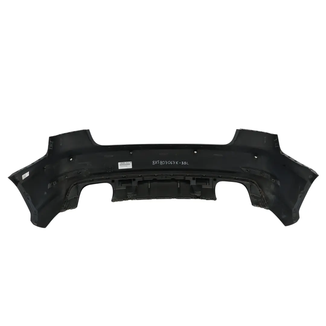 Audi A3 8V Rear Bumper Trim Panel Cover Brilliant Black Metallic - Y9B - SKU 8V5807067K-BBL - Part number 8V5807067K