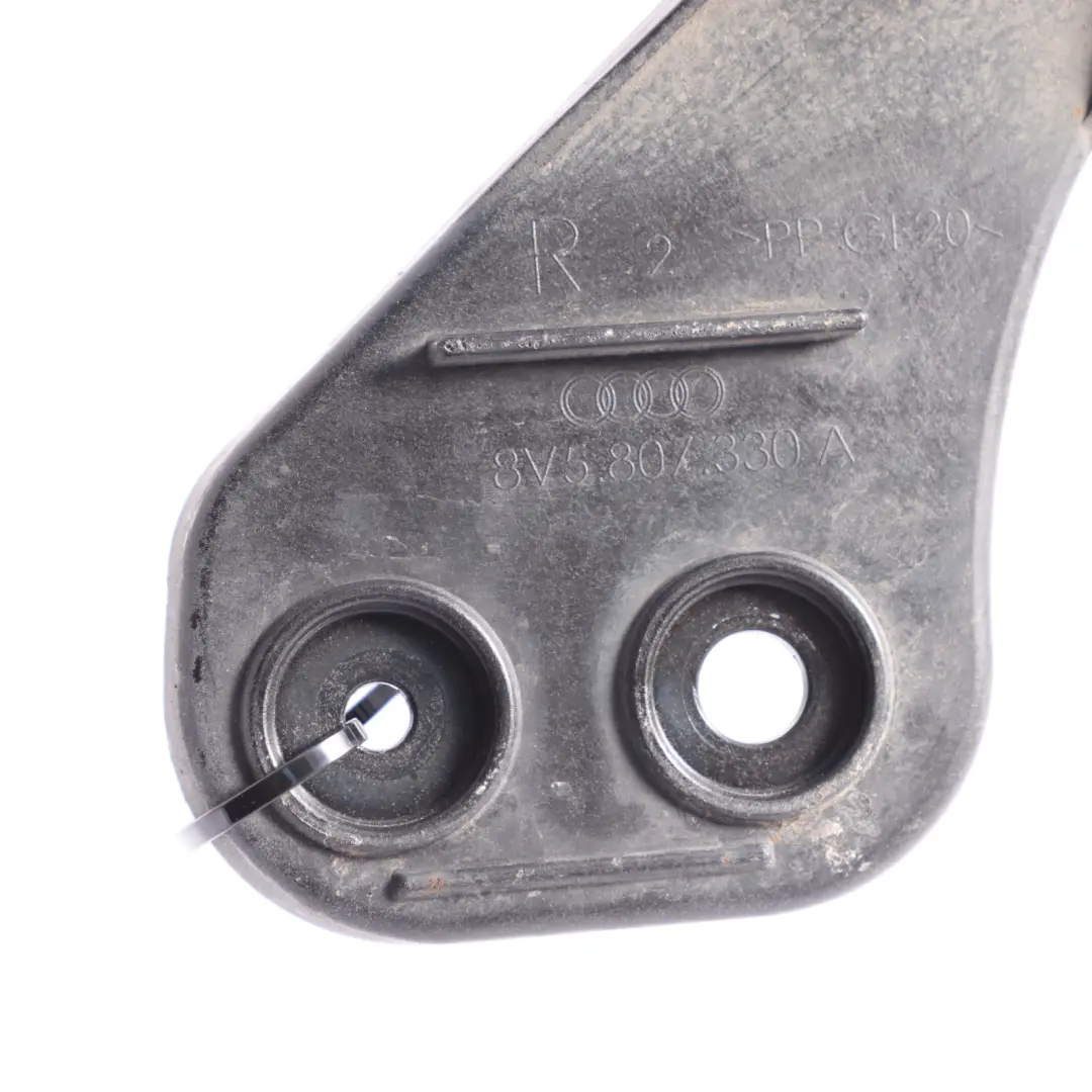 Lower Bumper Bracket Mount Carrier Right O/S to Audi A3 8V Rear with Part number 8V5807330A Audi A3 8V Rear Lower Bumper Bracket Mount Carrier Right O/S - SKU 8V5807330A - Part number 8V5807330A