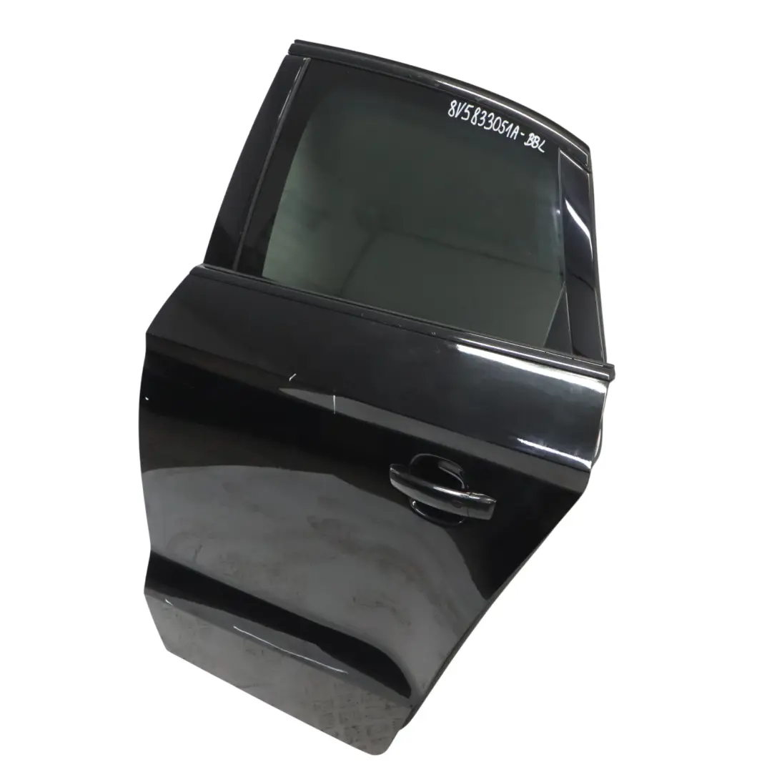 Sportback Hinten Links Tür Brillant Black Schwarz Metallic - Y9B für Audi A3 8V mit Teilenummer 8V5833051A Audi A3 8V Sportback Hinten Links Tür Brillant Black Schwarz Metallic - Y9B - SKU 8V5833051A-BBL - Teilenummer 8V5833051A