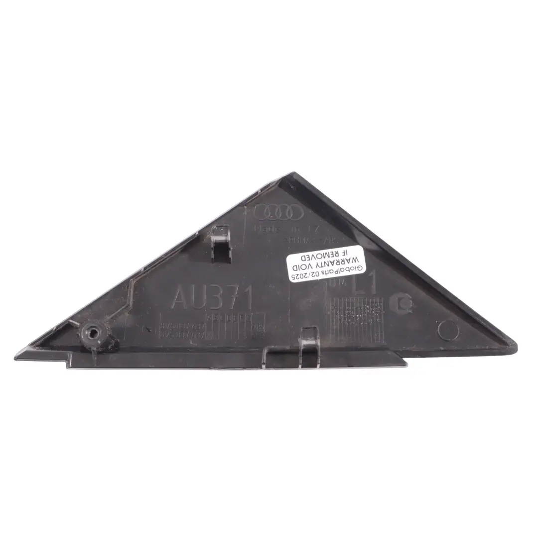 Triangle Cover Trim Front Door Left N/S Exterior Black to Audi A3 8V with Part number 8V5837637 Audi A3 8V Triangle Cover Trim Front Door Left N/S Exterior Black - SKU 8V5837637 - Part number 8V5837637