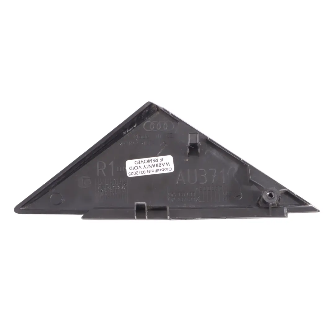 Triangle Cover Trim Front Door Right O/S Exterior Black to Audi A3 8V with Part number 8V5837638A Audi A3 8V Triangle Cover Trim Front Door Right O/S Exterior Black - SKU 8V5837638A - Part number 8V5837638A