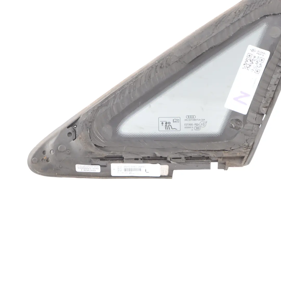 Audi A3 S3 8V Window Glass Rear Left N/S Quarter Glass Tinted - SKU 8V5845297J - Part number 8V5845297J