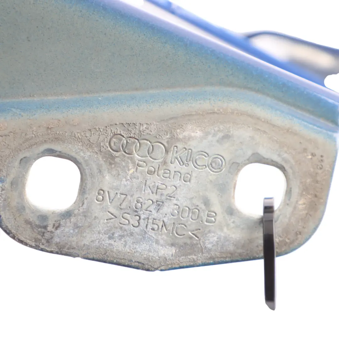 Hinge Rear Trunk Lid Right O/S Sepang Blue Pearl - Y5Q to Audi A3 S3 8V Tailgate with Part number 8V7827300B Audi A3 S3 8V Tailgate Hinge Rear Trunk Lid Right O/S Sepang Blue Pearl - Y5Q - SKU 8V7827300B-SEB - Part number 8V7827300B