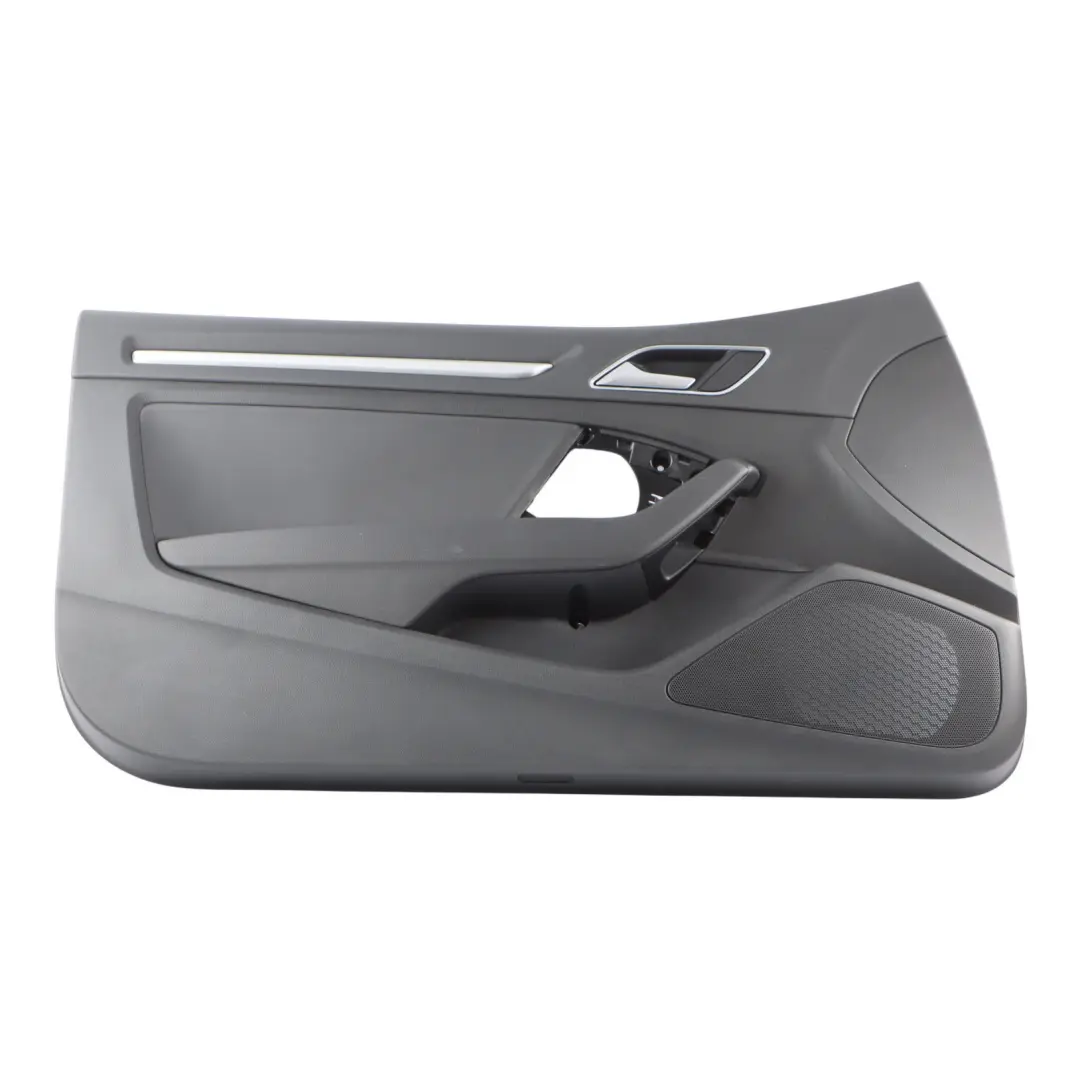 Front Door Card Trim Panel Left N/S Black Leather to Audi S3 8V Cabrio with Part number 8V7867103A Audi S3 8V Cabrio Front Door Card Trim Panel Left N/S Black Leather - SKU 8V7867103A - Part number 8V7867103A