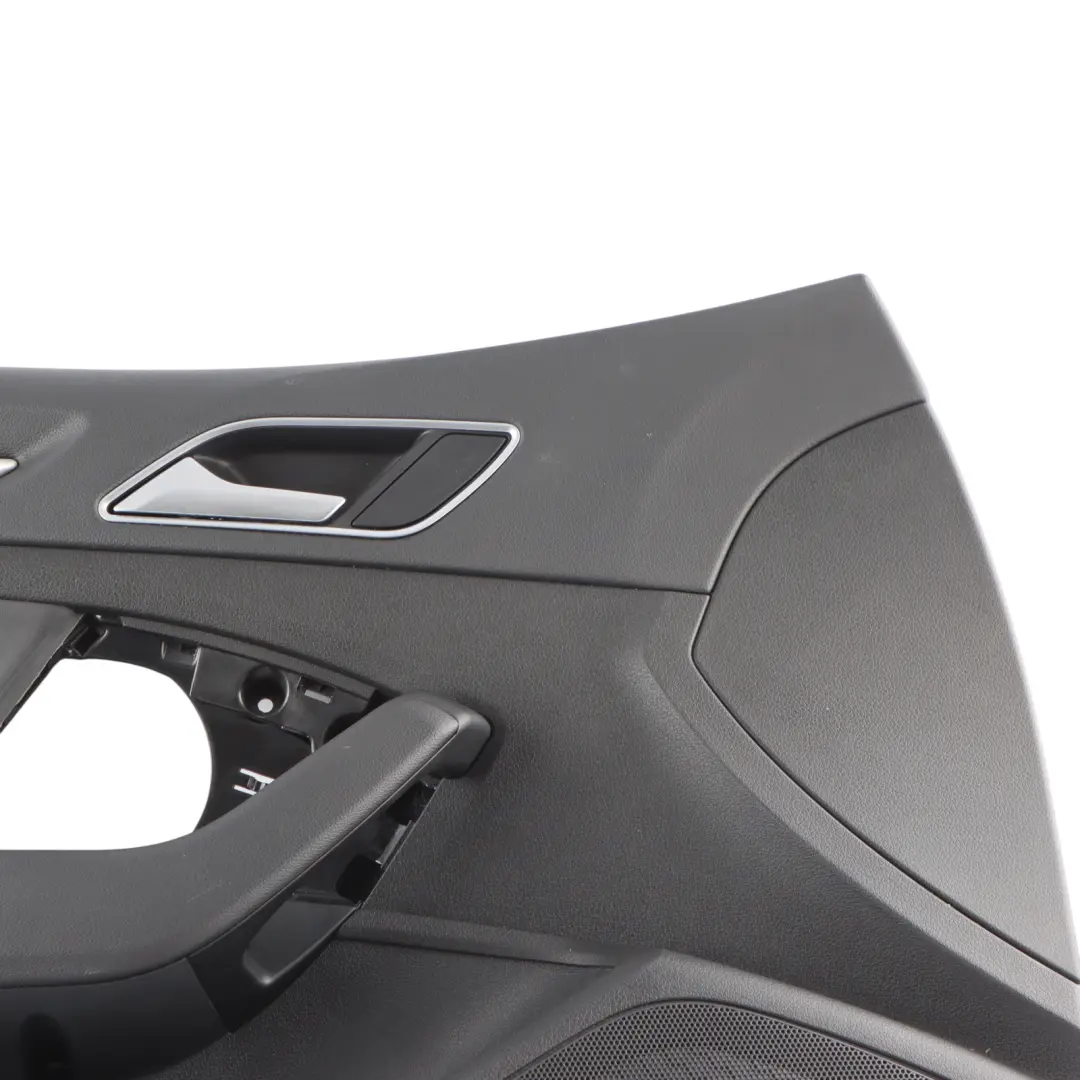 Front Door Card Trim Panel Left N/S Black Leather to Audi S3 8V Cabrio with Part number 8V7867103A Audi S3 8V Cabrio Front Door Card Trim Panel Left N/S Black Leather - SKU 8V7867103A - Part number 8V7867103A