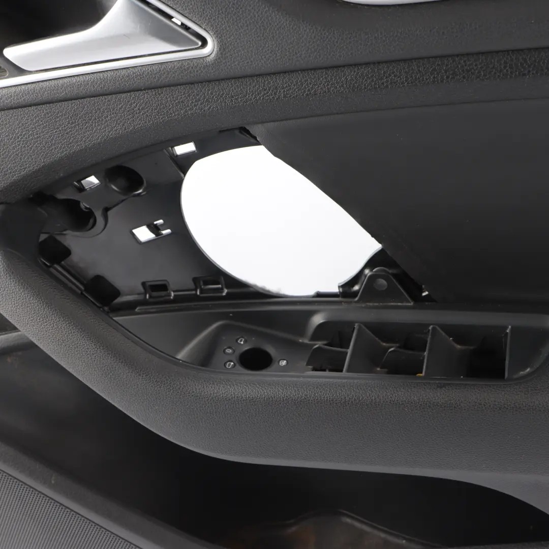 Front Door Card Trim Panel Right O/S Black Leather to Audi S3 8V Cabrio with Part number 8V7867104A Audi S3 8V Cabrio Front Door Card Trim Panel Right O/S Black Leather - SKU 8V7867104A - Part number 8V7867104A
