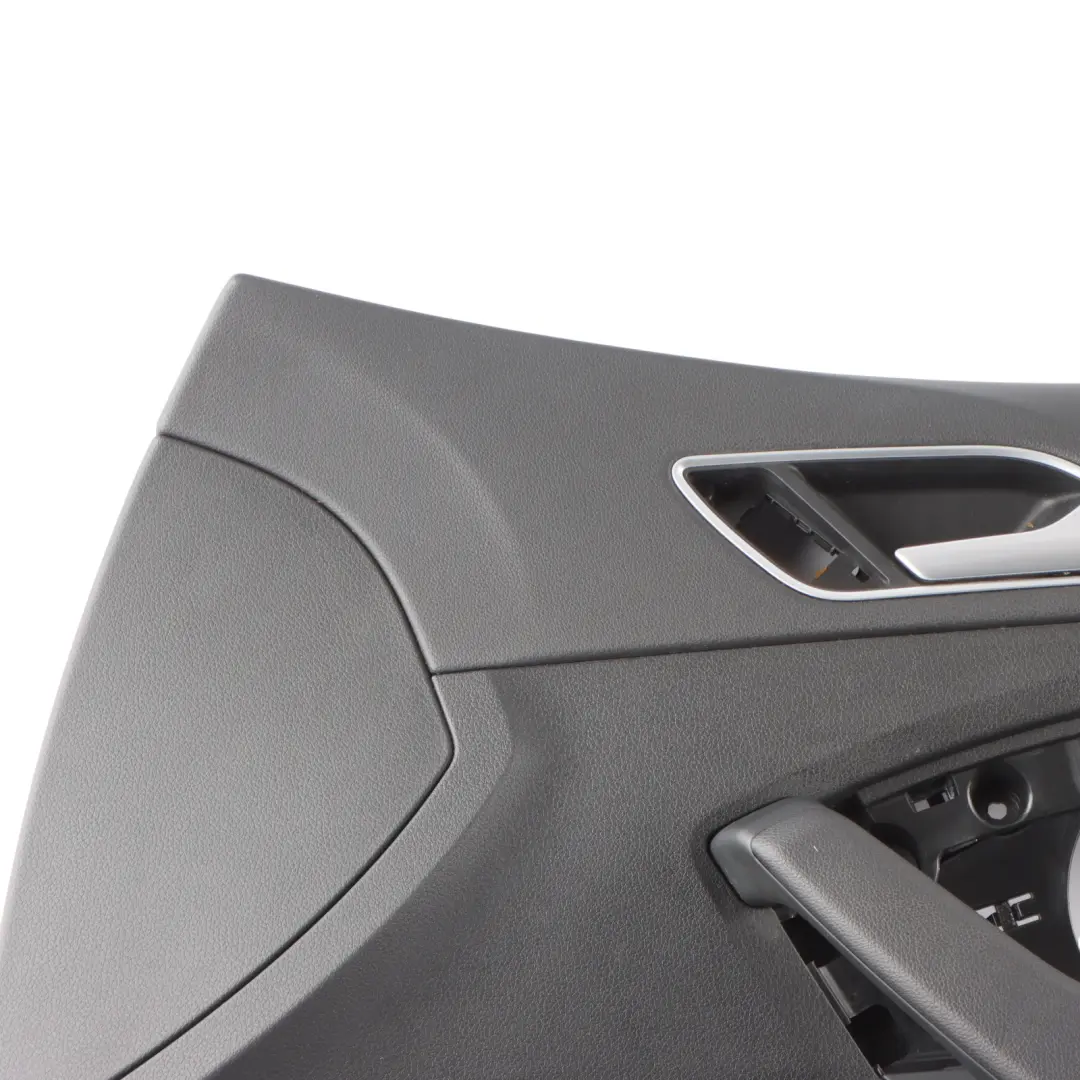 Front Door Card Trim Panel Right O/S Black Leather to Audi S3 8V Cabrio with Part number 8V7867104A Audi S3 8V Cabrio Front Door Card Trim Panel Right O/S Black Leather - SKU 8V7867104A - Part number 8V7867104A