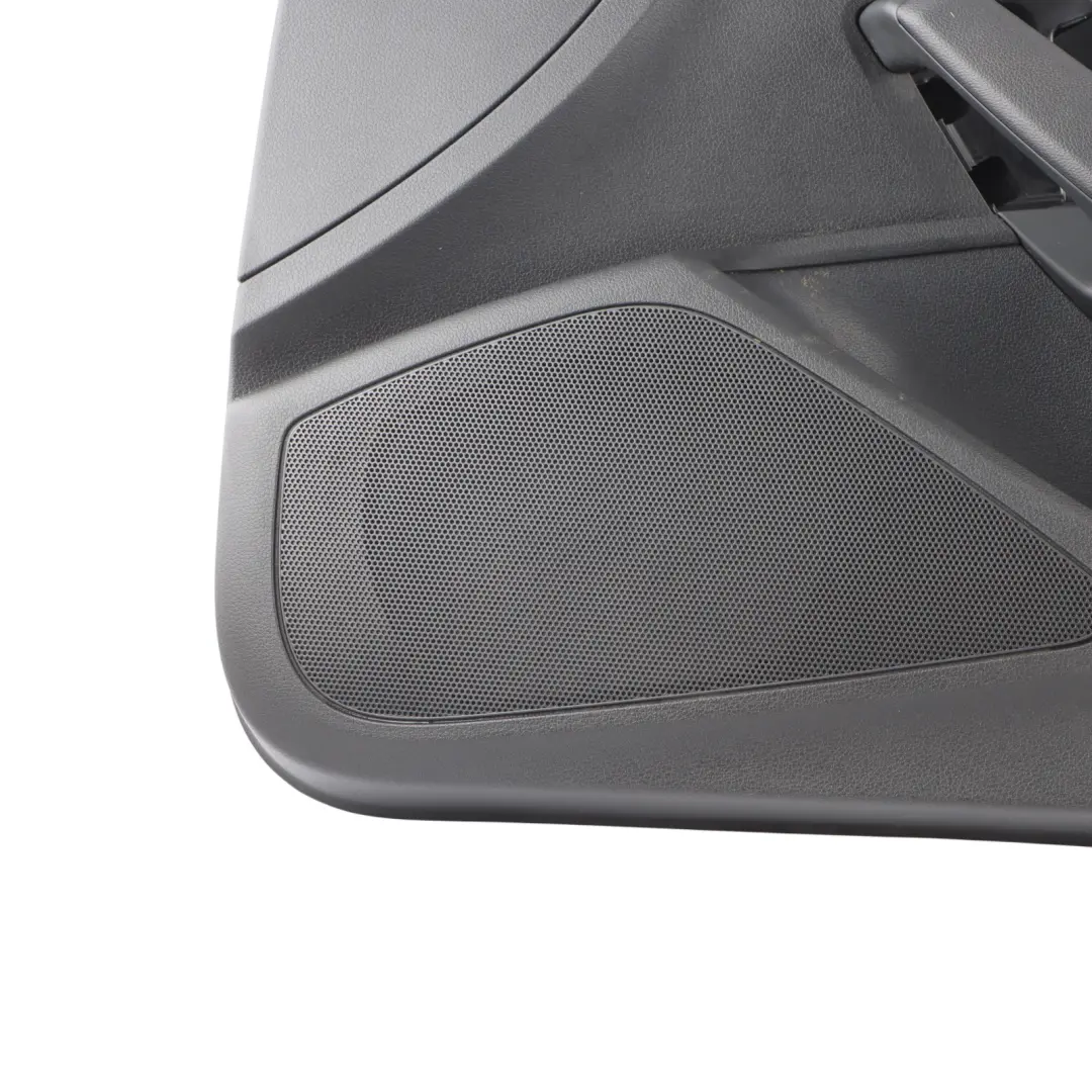 Front Door Card Trim Panel Right O/S Black Leather to Audi S3 8V Cabrio with Part number 8V7867104A Audi S3 8V Cabrio Front Door Card Trim Panel Right O/S Black Leather - SKU 8V7867104A - Part number 8V7867104A