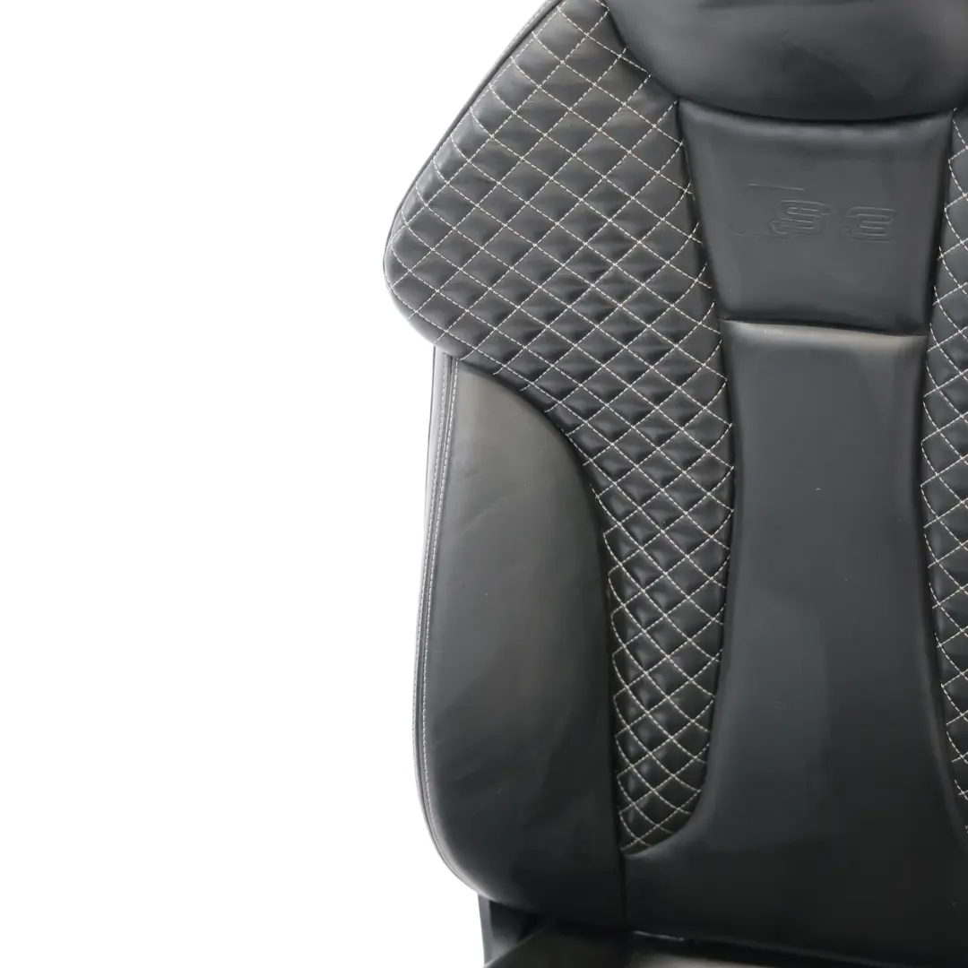 Audi A3 S3 8V Cabrio 3 Türer Sportsitz Vorne Links Beheizt Leder Schwarz - SKU 8V7881805P-1 - Teilenummer 8V7881805P