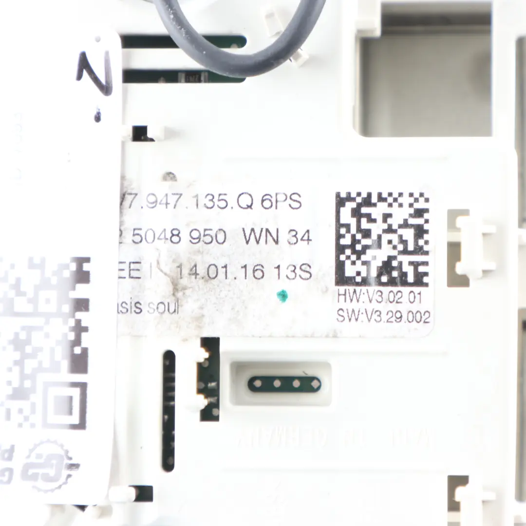 Front Roof Light Interior Reading Lamp Switch Panel to Audi A3 S3 8V with Part number 8V7947135Q Audi A3 S3 8V Front Roof Light Interior Reading Lamp Switch Panel - SKU 8V7947135Q - Part number 8V7947135Q