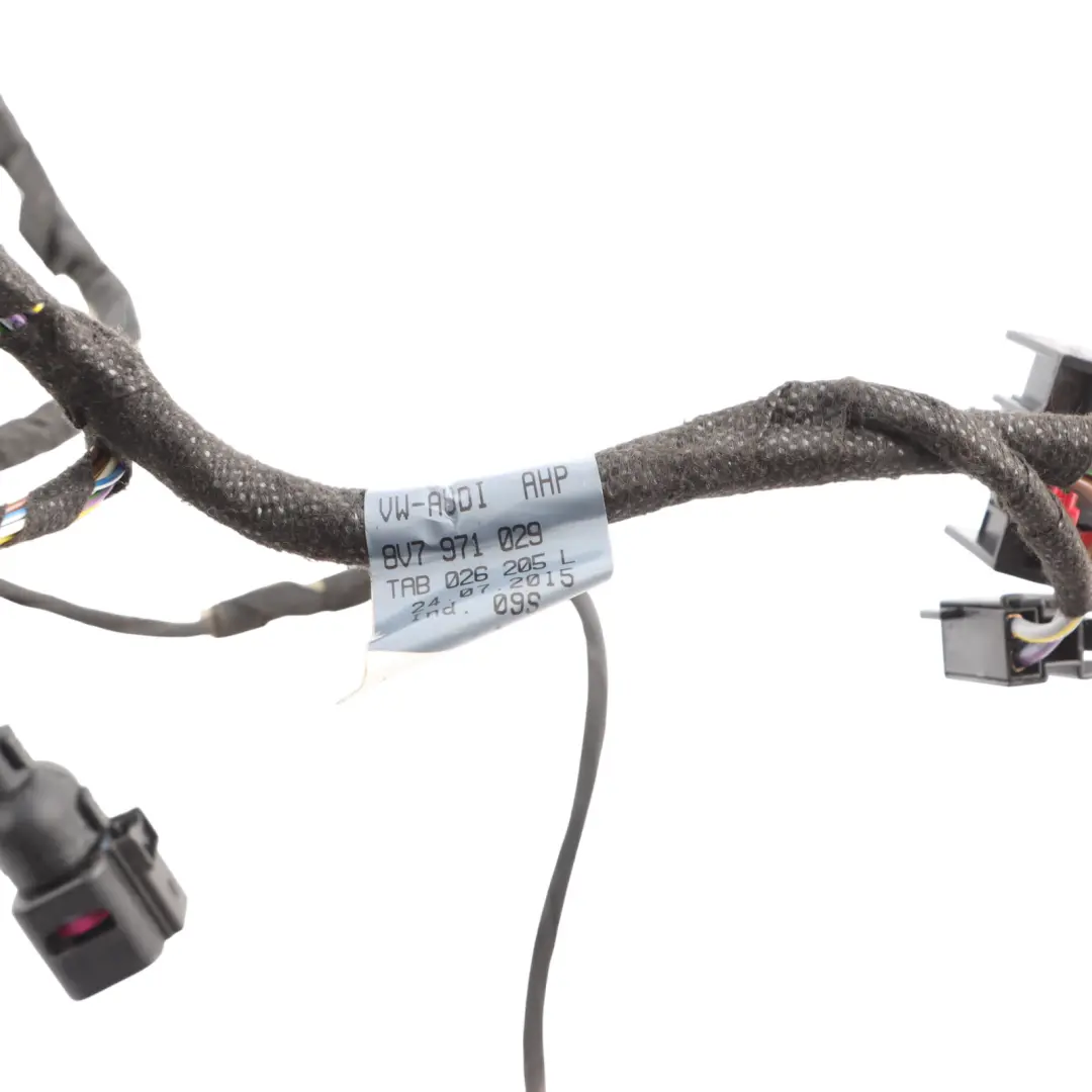 Front Right Door O/S Wiring Harness Carrier to Audi S3 8V with Part number 8V7971029 Audi S3 8V Front Right Door O/S Wiring Harness Carrier - SKU 8V7971029 - Part number 8V7971029