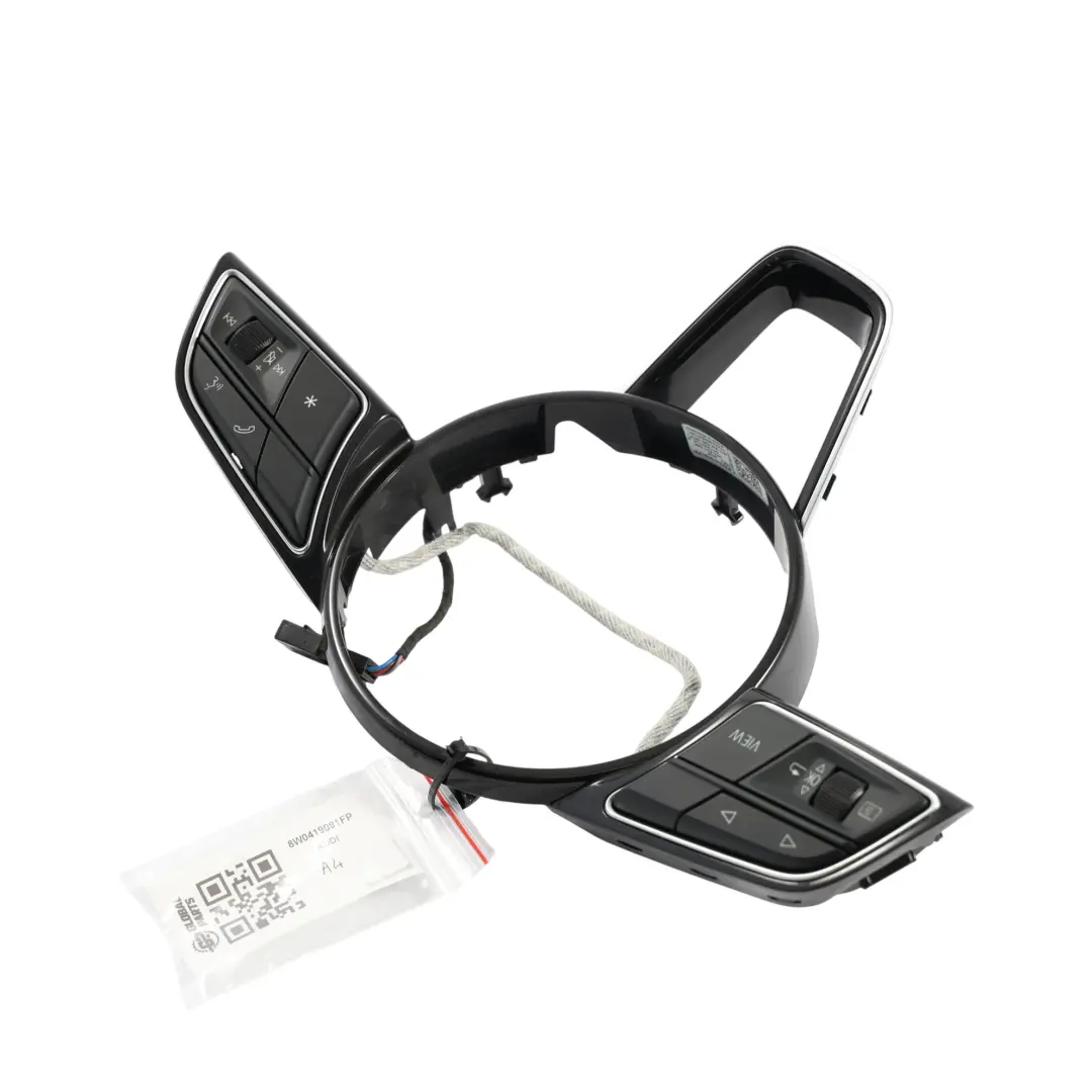Steering Wheel Multifunction Switch Button Trim Panel to Audi A4 B9 with Part number 82A951523F Audi A4 B9 Steering Wheel Multifunction Switch Button Trim Panel - SKU 82A951523F - Part number 82A951523F