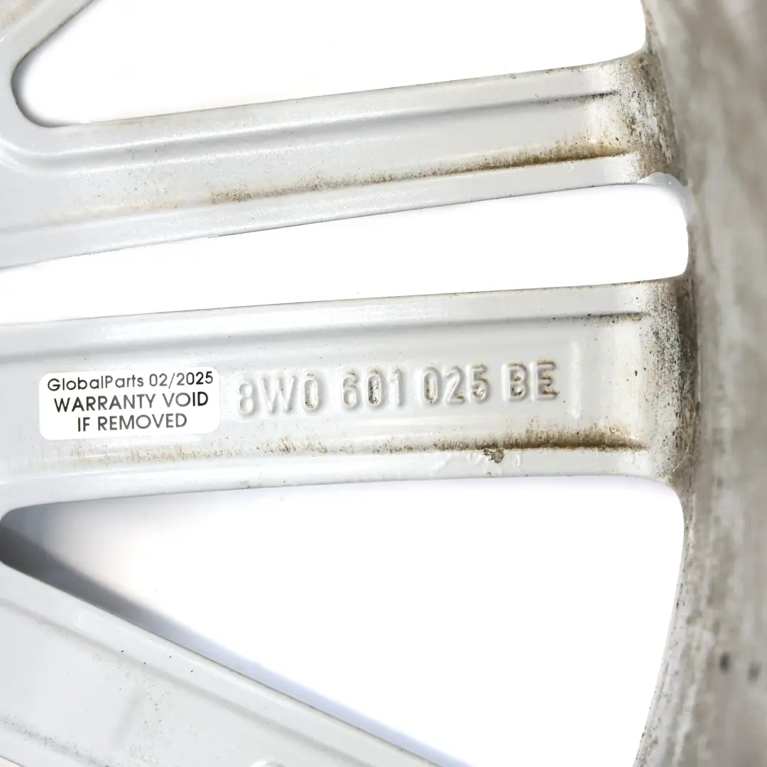 Audi A4 8W B9 Srebrna Felga Aluminiowa 19" 8,5J ET:40 - SKU 8W0601025BE-1 - Numer Części 8W0601025BE